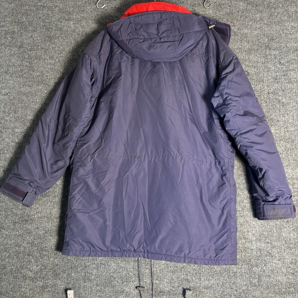 Columbia Parka‎ Jacket Men's L Navy Red Radial Sleeve Thinsulate Outdoors WM5040 - Picture 6 of 16